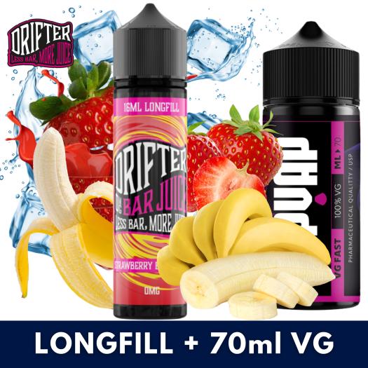 Aroma STRAWBERRY BANANA 16ml/60 (Longfill) Drifter + 70ml VG Fast Aroma STRAWBERRY BANANA 16ml/60 (Longfill) Drifter + 70ml VG Fast