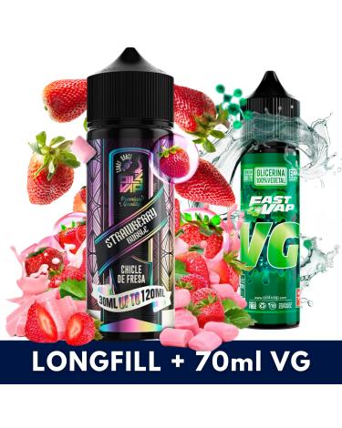 Aroma STRAWBERRY BUBBLE 30ml/120 (Longfill) - Oil4Vap + 70ml VG Fast