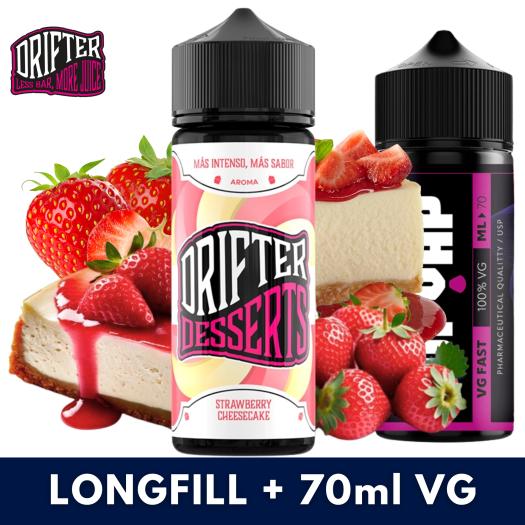 Aroma Strawberry Cheesecake 24ml/120 (Longfill) Drifter + 70ml VG Fast Aroma Strawberry Cheesecake 24ml/120 (Longfill) Drifter + 70ml VG Fast