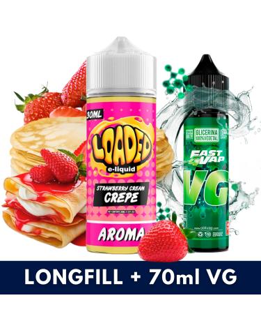 Aroma Strawberry Cream Crepe 30ml/120 (Longfill) Loaded + VG FAST 70ML