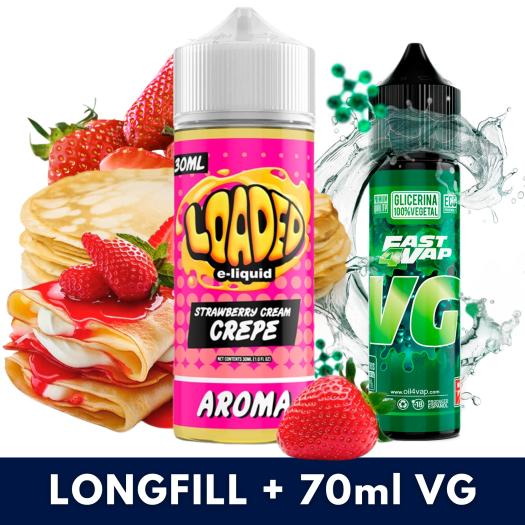 Aroma Strawberry Cream Crepe 30ml/120 (Longfill) Loaded + VG FAST 70ML Aroma Strawberry Cream Crepe 30ml/120 (Longfill) Loaded + VG FAST 70ML