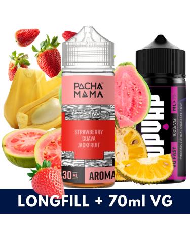 Aroma Strawberry Guava Jackfruit 30ml/120 (Longfill) Pachamama + 70ml VG Fast