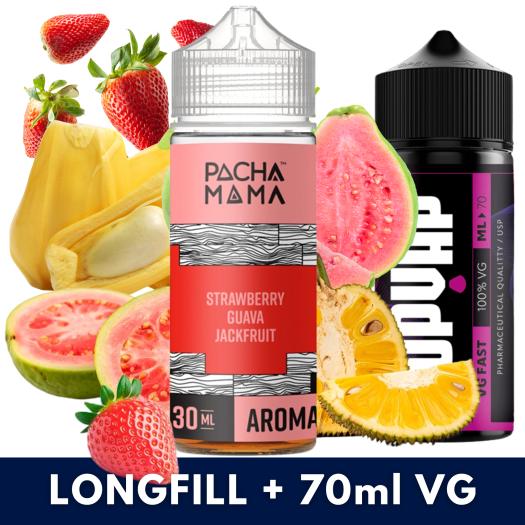 Aroma Strawberry Guava Jackfruit 30ml/120 (Longfill) Pachamama + 70ml VG Fast