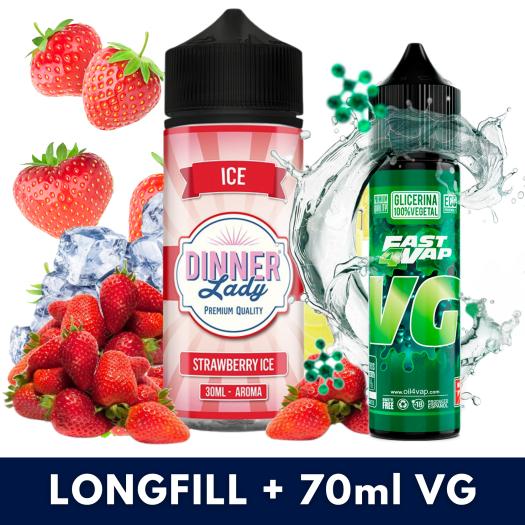 Aroma Strawberry Ice 30ml (Longfill) Dinner Lady + VG FAST 70ML