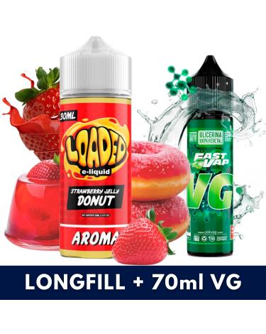 Aroma Strawberry Jelly Donut 30ml/120 (Longfill) Loaded + VG Fast 70ML