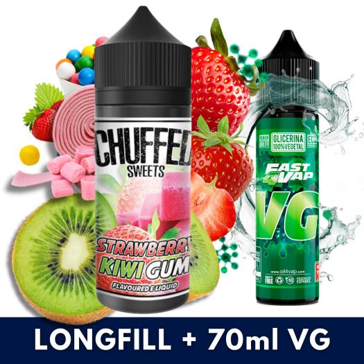 Aroma Strawberry Kiwi Gum 24ml (Longfill) - Chuffed + VG FAST 70ML