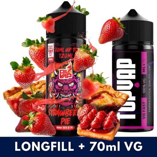 Aroma Strawberry Pie 30ml/120 (Longfill) Kabuki + 70ml VG Fast