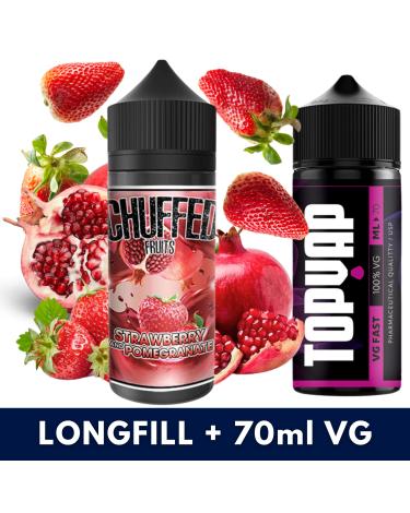 Aroma Strawberry Pomegranate 24ml/120 (Longfill) Chuffed + 70ml VG Fast