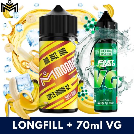 Aroma Super Banana Ice 30ml (Longfill) Mondo + VG FAST 70ML