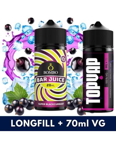 Aroma Super Blackcurrant 20ml/120 (Longfill) - Bombo Bar Juice + 70ml VG