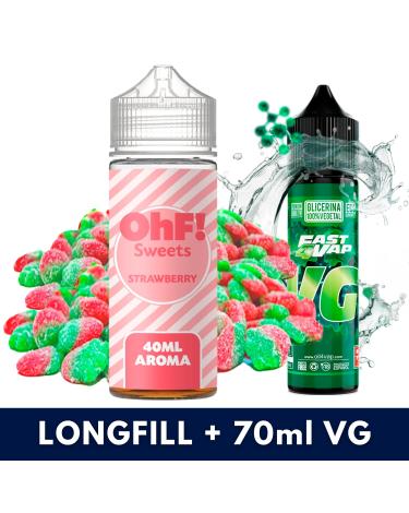 Aroma SWEETS Strawberry 40ml/120 (Longfill) OhF! + VG FAST 70ML