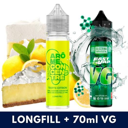 Aroma Tarte Citron 20ml/70 (Longfill) Liquideo + VG FAST 70ML