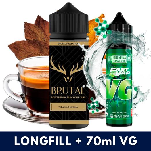 Aroma Tobacco Espresso 24ml/120 (Longfill) Blackout + VG FAST 70ML Aroma Tobacco Espresso 24ml/120 (Longfill) Blackout + VG FAST 70ML