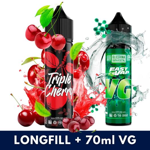 Aroma TRIPLE CHERRY 16ml (Longfill) Oil4Vap + VG FAST 70ML Aroma TRIPLE CHERRY 16ml (Longfill) Oil4Vap + VG FAST 70ML