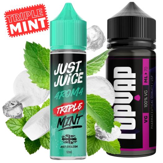 Aroma Triple Mint 12ml/60 (Longfill) Just Juice + 70ml VG