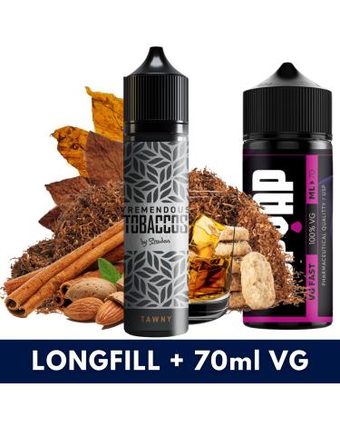 Aroma Tawny 10ml/60 (Longfill) Tremendous Tobacco + 70ml VG Fast