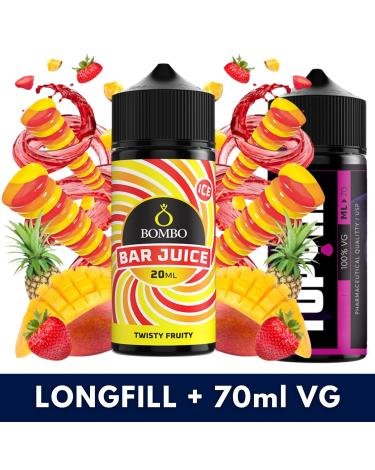 Aroma Twisty Fruity 20ml/120 (Longfill) - Bombo Bar Juice + 70ml VG
