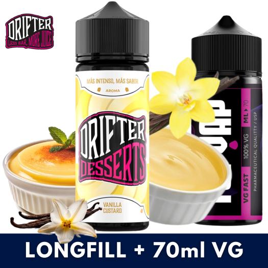 Aroma Vanilla Custard 24ml/120 (Longfill) Drifter + 70ml VG Fast Aroma Vanilla Custard 24ml/120 (Longfill) Drifter + 70ml VG Fast