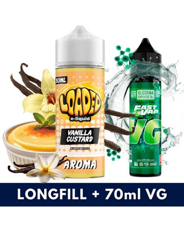 Aroma Vanilla Custard 30ml/120 (Longfill) Loaded + VG Fast 70ML