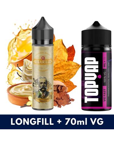 Aroma Vanilla Custard Tobacco (VCT) 9ml/60 (Longfill) Sigarillo + 70ml VG Fast