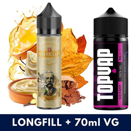 Aroma Vanilla Custard Tobacco (VCT) 9ml/60 (Longfill) Sigarillo + 70ml VG Fast