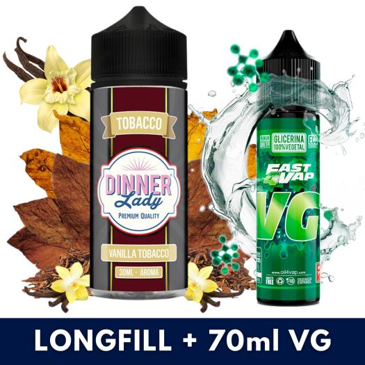 Aroma Vanilla Tobacco 30ml (Longfill) Dinner Lady + VG FAST 70ML
