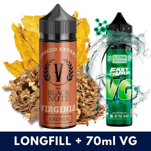 Aroma Virginia 10ml/100 (Longfill) V by Black Note + VG FAST 70ML