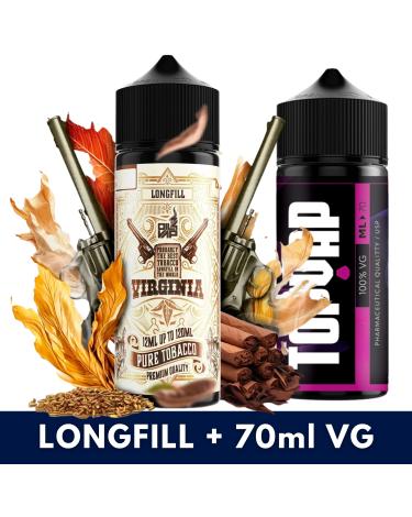 Aroma VIRGINIA 12ml/120 (Longfill) Pure Tobacco + 70ml VG