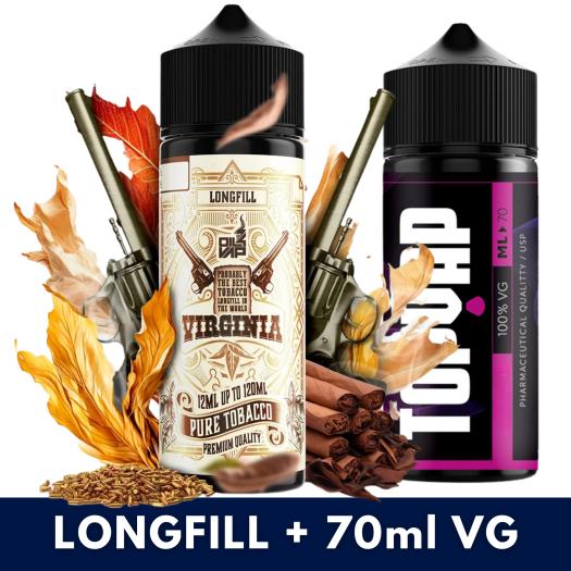 Aroma VIRGINIA 12ml/120 (Longfill) Pure Tobacco + 70ml VG