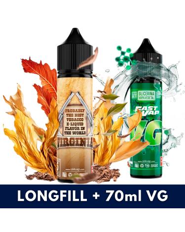 Aroma VIRGINIA 16ml (Longfill) Oil4Vap + VG FAST 70ML