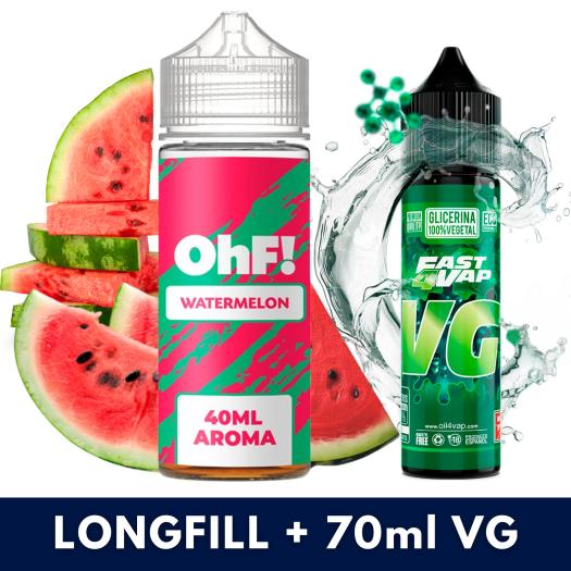 Aroma Watermelon 40ml/120 (Longfill) OhF! + VG FAST 70ML Aroma Watermelon 40ml/120 (Longfill) OhF! + VG FAST 70ML