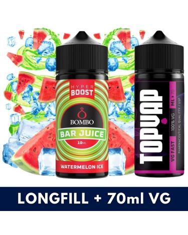Aroma Watermelon Ice 10ml/120 Hyper Boost Bombo + 70ml VG Fast