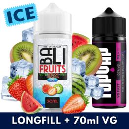 Aroma Watermelon Kiwi Strawberry ICE 30ml/120 (Longfill) Kings Crest + 70ml VG Fast
