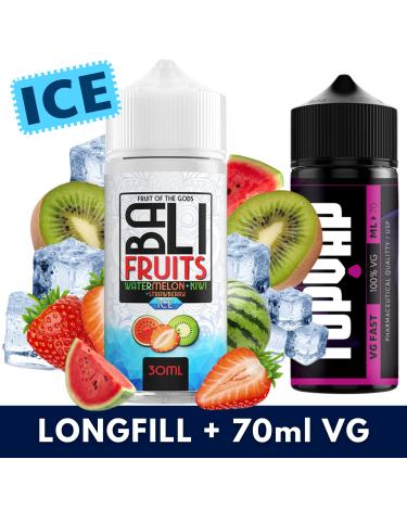 Aroma Watermelon Kiwi Strawberry ICE 30ml/120 (Longfill) Kings Crest + 70ml VG Fast