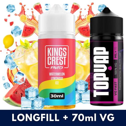 Aroma Watermelon Lemonade Ice 30ml/120 (Longfill) Kings Crest + VG FAST 70ML