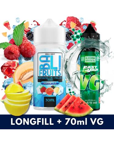 Aroma Watermelon + Melon + Berries Super Ice 30ml/120 (Longfill) Bali Fruits + VG FAST 70ML