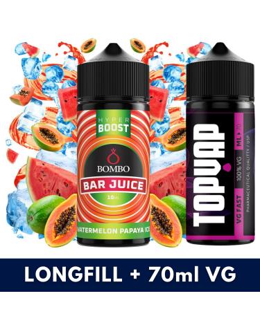 Aroma Watermelon Papaya Ice 10ml/120 Hyper Boost Bombo + 70ml VG Fast