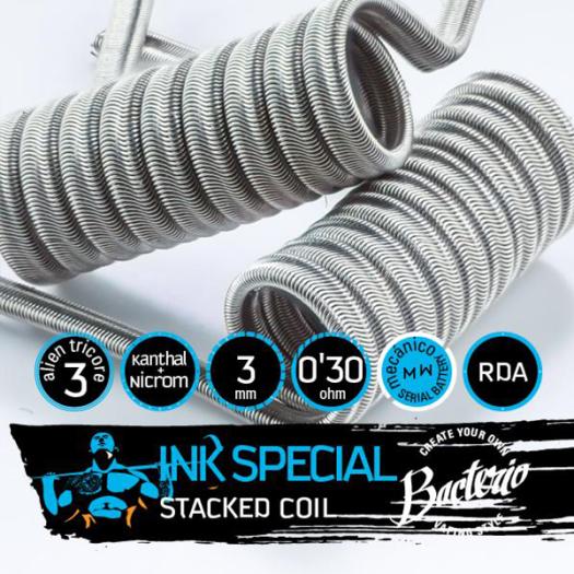 BACTERIO INK 0,30 OHMS KANTHAL A1/N80 - Bacterio Coils Artesanales
