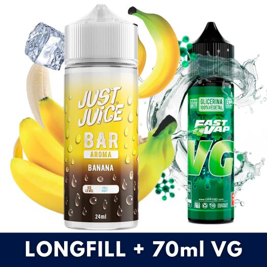 Banana 24ml/120 (Longfill) Just Juice Bar + 70ml VG Fast