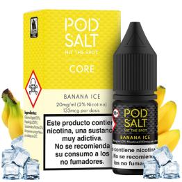 BANANA ICE 10ml - POD SALT 10 ml – Líquido con SALES DE NICOTINA