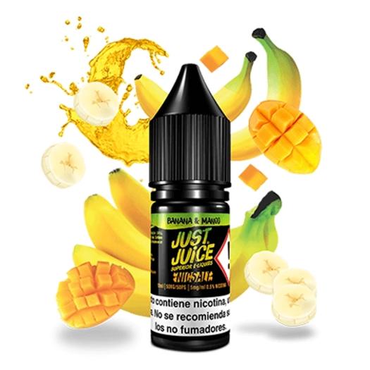 BANANA MANGO 10 ml - Just Juice Iconic Fruit – Líquido con SALES DE NICOTINA BANANA MANGO 10 ml - Just Juice Iconic Fruit – Líquido con SALES DE NICOTINA