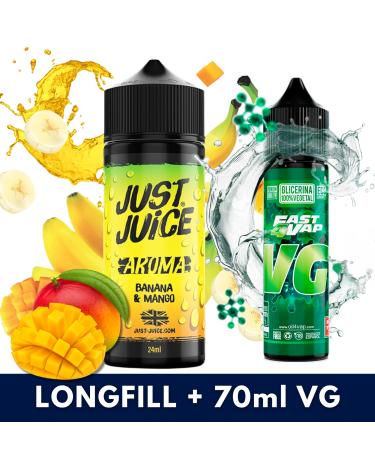 Banana Mango 24ml/120 (Longfill) Just Juice + 70ml VG Fast