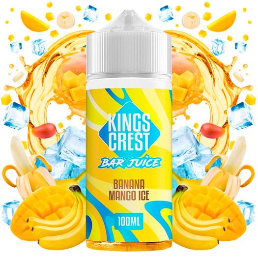 Banana Mango Ice 100ml + Nicokits - Kings Crest Bar Juice