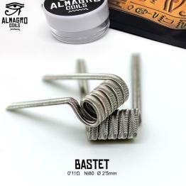 BASTET - Dual coil 0.11Ω Ni80 ⵁ2.5mm 5vueltas ALMAGRO Coils