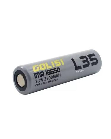 → Batería 18650 GOLISI ACCUS L35 IMR 18650 3500mAh 3.7V 10A (1ud y Pack de 2uds)