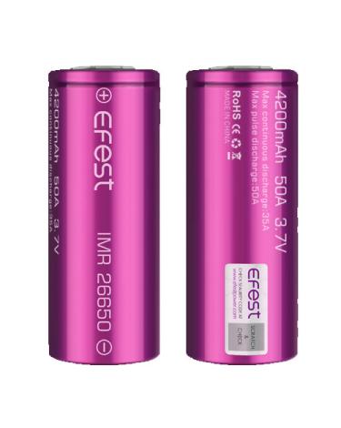 → Batería 26650 EFEST IMR 26650 4200mAh 50A (1ud y Pack de 2uds)
