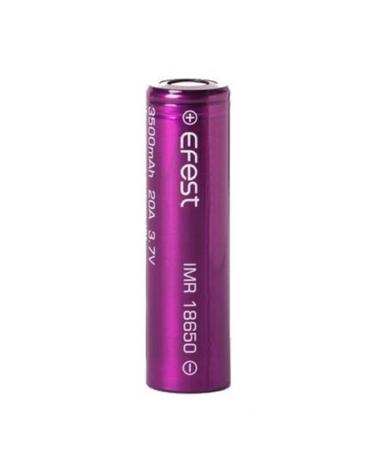 Batería EFEST 18650 3500mAh 20A 3.7v (1 UNIDAD)