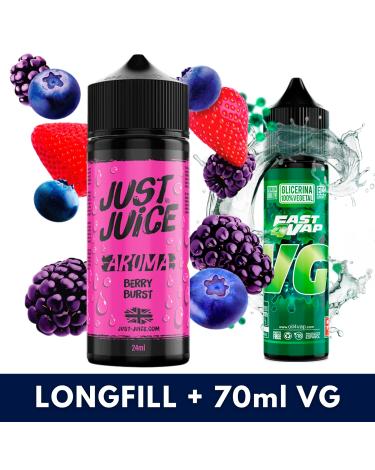 Berry Burst 24ml/120 (Longfill) Just Juice + 70ml VG Fast