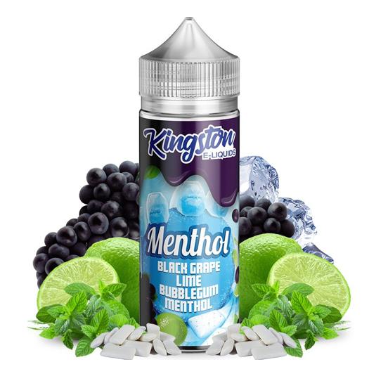 Black Grape, Lime Bubblegum Menthol 100ml + Nicokits Gratis - Kingston E-liquids