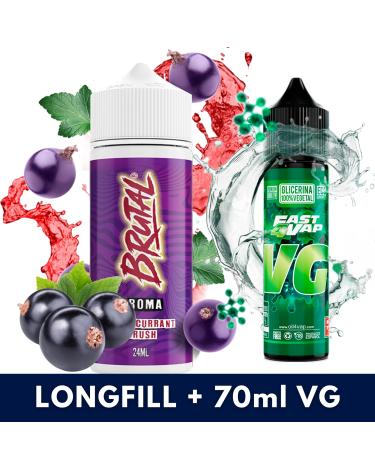 Blackcurrant Crush 24ml/120 (Longfill) Just Juice Brutal + 70ml VG Fast